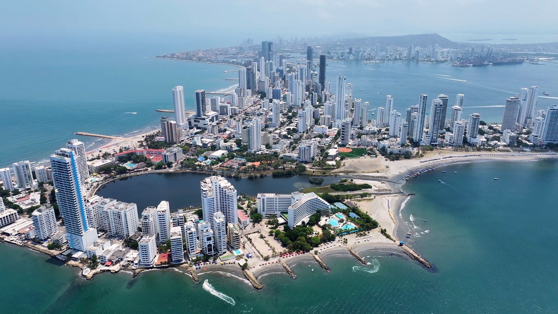 Modern Zone At Cartagena Das Indias In Bolivar Colombia.